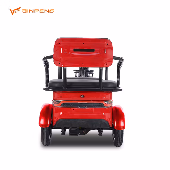 Bateria adulta de 3 assentos dirigindo bateria de veículo recreativo elétrico de passageiros triciclo urbano